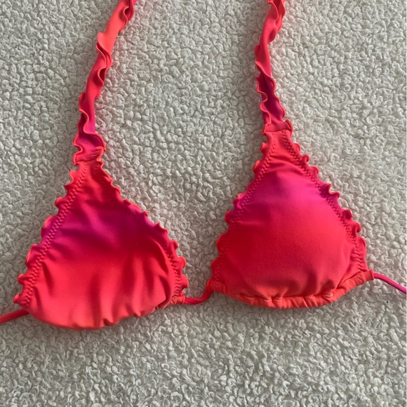 Multi red/pink natural dye swimsuit top - Picture 5 of 6